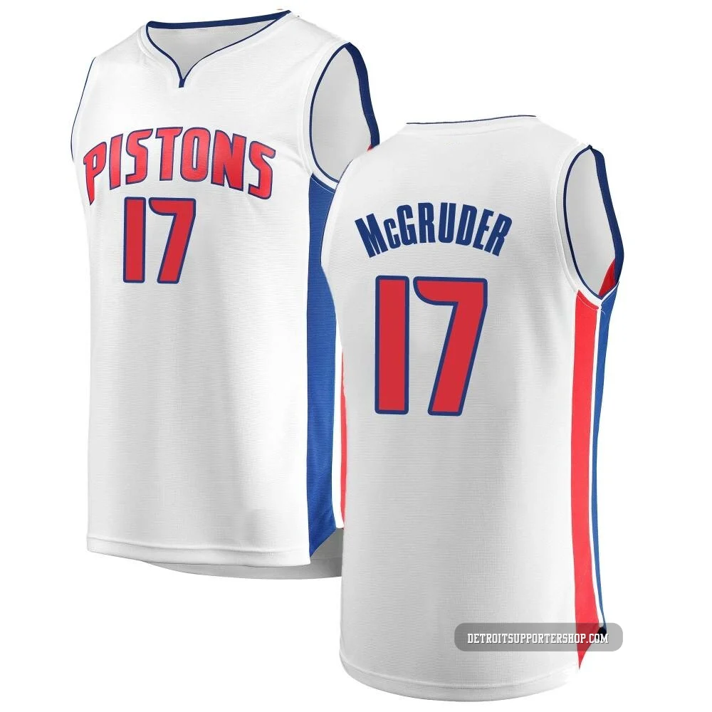 Rodney McGruder ＃17 Detroit Pistons Fast Break Jersey - Association Edition - Men's White