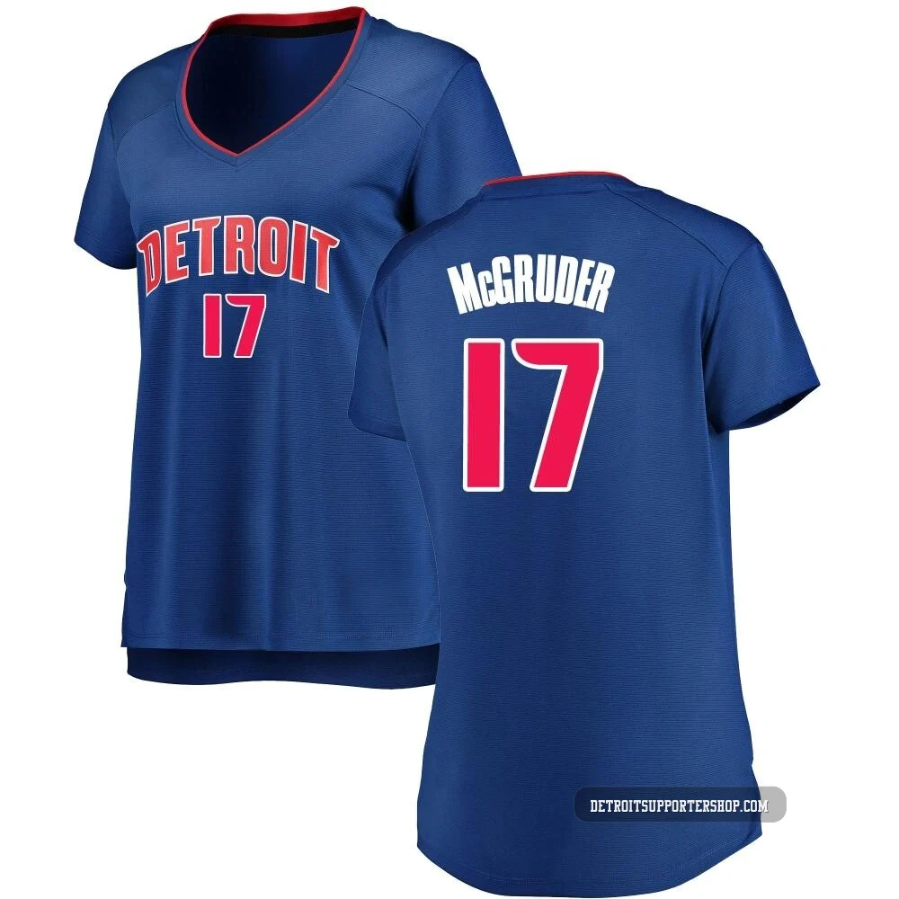 Rodney McGruder ＃17 Detroit Pistons Fast Break Jersey - Icon Edition - Women's Royal