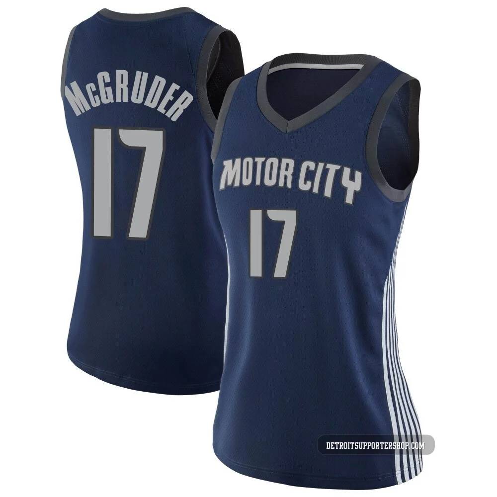 Rodney McGruder ＃17 Detroit Pistons Swingman Jersey - City Edition - Women's Navy