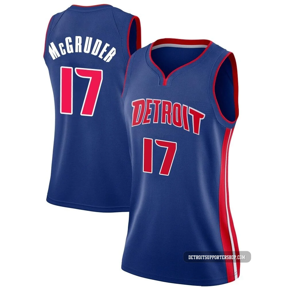 Rodney McGruder ＃17 Detroit Pistons Swingman Jersey - Icon Edition - Women's Blue